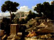 Paysage avec saint Jean a Patmos Nicolas Poussin